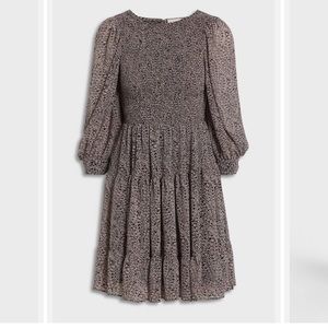 NWT Cinq a Sept Floral Print Tiered Dress, Size 6